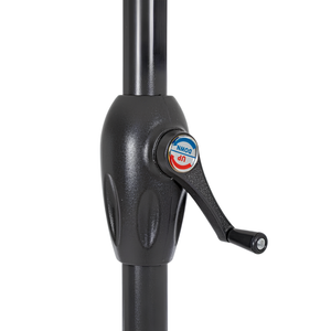 Ombrellone da giardino o terrazzo semicircolare mezzaluna 2,7 M telo in poliestere e palo in alluminio - Kalif