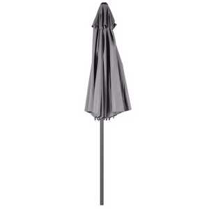 Ombrellone da giardino rotondo struttura in alluminio e telo in poliestere Ardesia 3 x 2,5 - Loompa