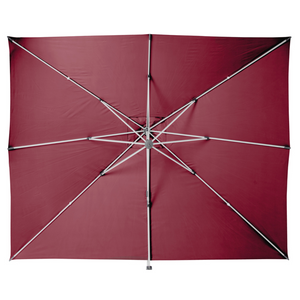 Ombrellone da giardino con struttura in alluminio e telo in poliestere Bordeaux 4x3 - Equador
