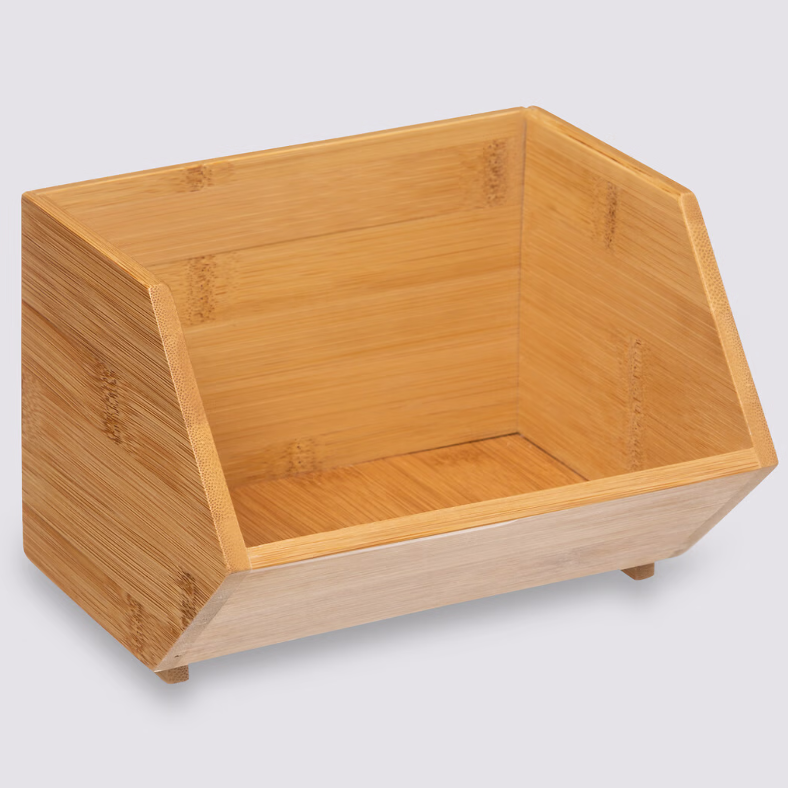 Organizer multiuso da cucina 1 scomparto in bambù - Small
