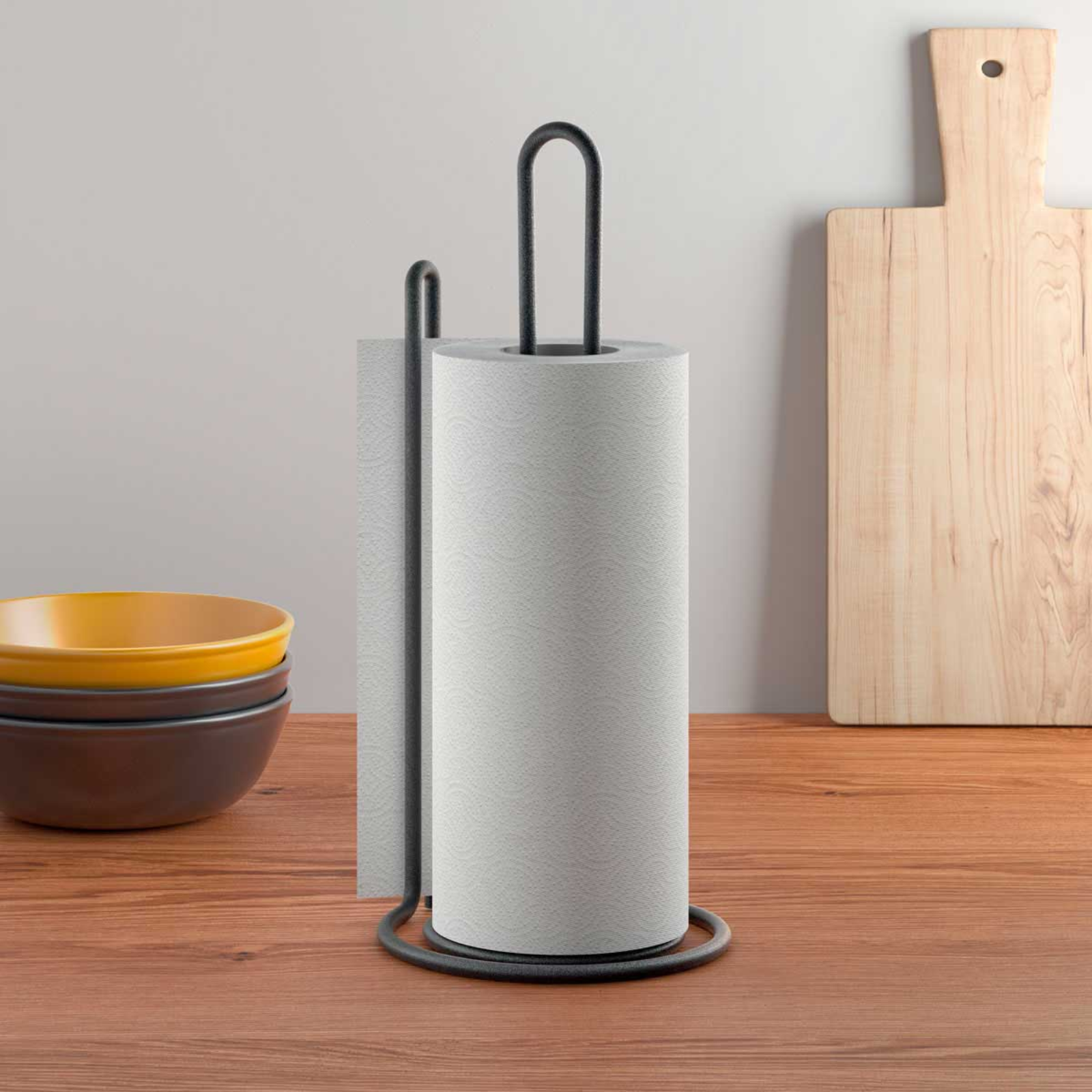 Rotarotolo verticale da cucina in filo di ferro design moderno made in italy - Origin lava