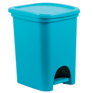 Pattumiera da bagno o cucina sottolavello in resina design moderno liscio capacità massima 6 Litri