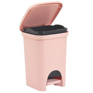 Pattumiera da bagno o cucina sottolavello in resina design moderno liscio capacità massima 6 Litri