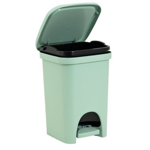 Pattumiera da bagno o cucina sottolavello in resina design moderno liscio capacità massima 6 Litri