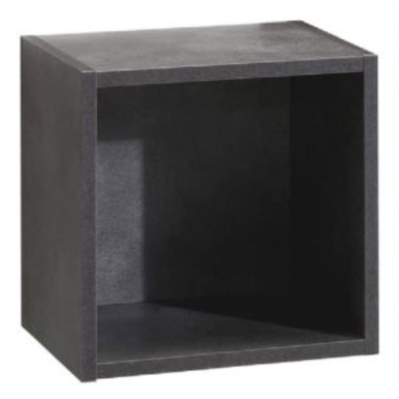 Pensile a giorno cubo set 3 pezzi in nobilitato truciolare rivestito effetto finitura legno cemento
