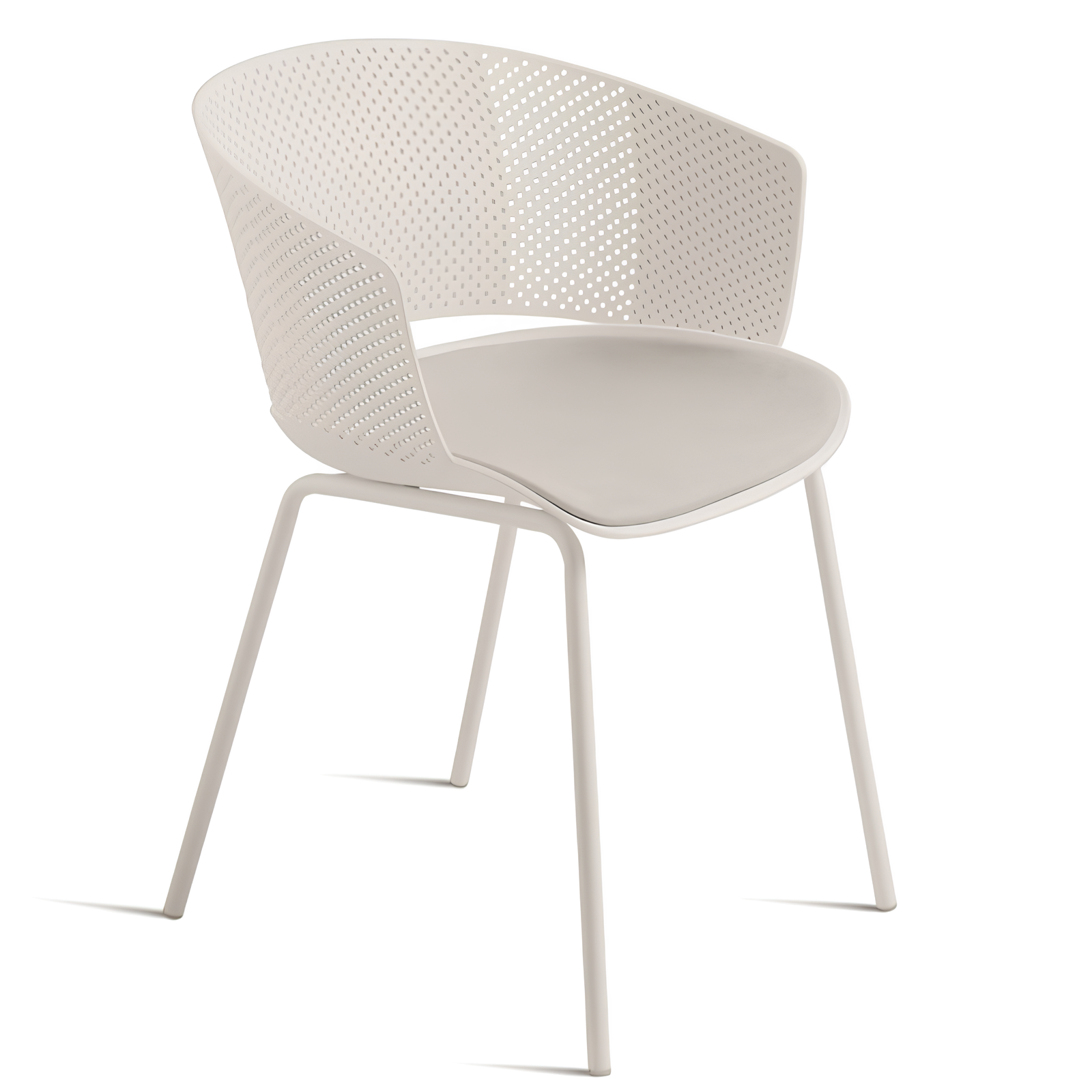Sedia da pranzo design moderno in polipropilene e Pu - Tita