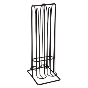 Portacapsule Organizer da cucina struttura in metallo nero 32 capsule - Nami