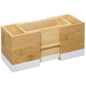Porta posate estensibile organizer deisgn moderno in legno bambù - Modi