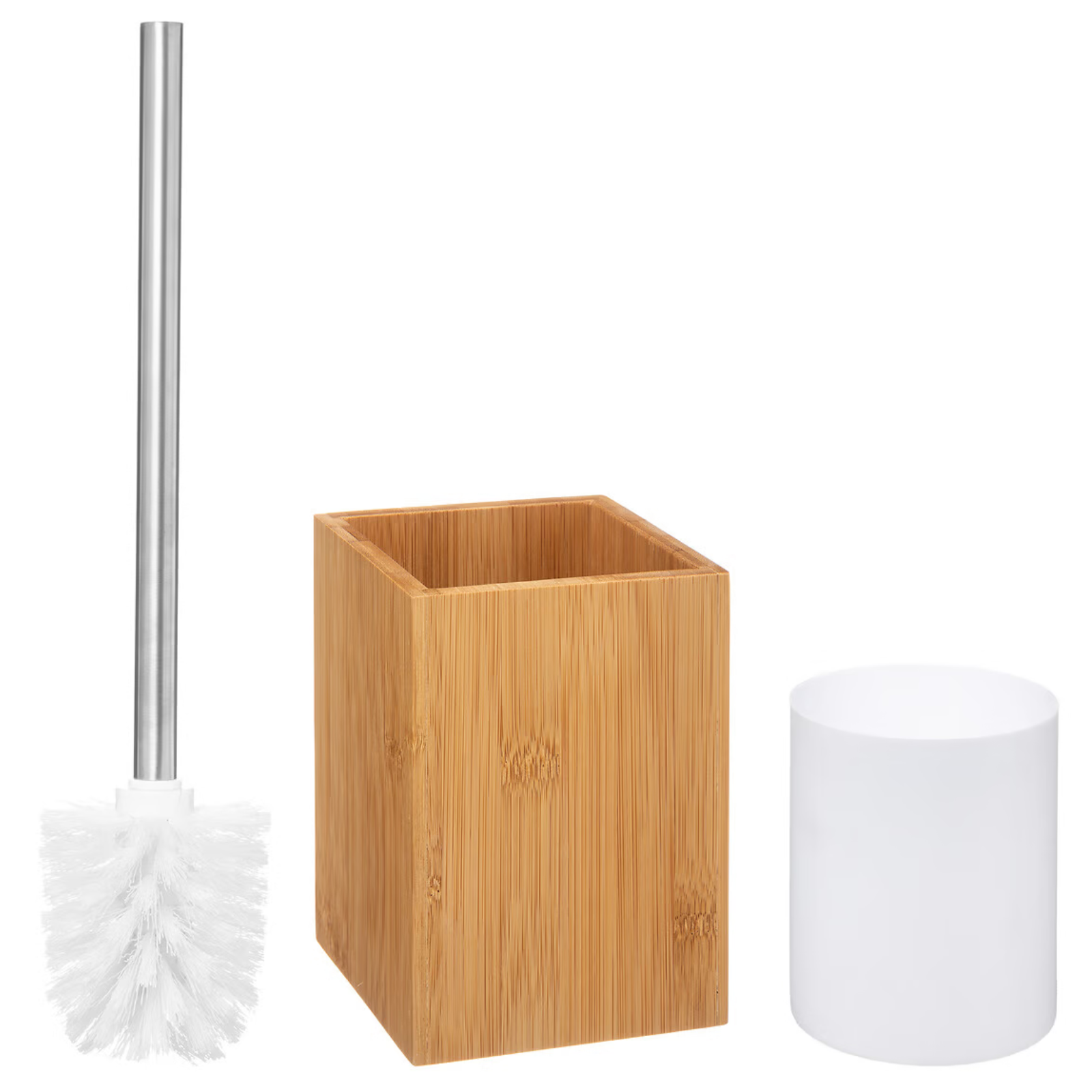 Portascopino per WC in bambù naturale - Natureo