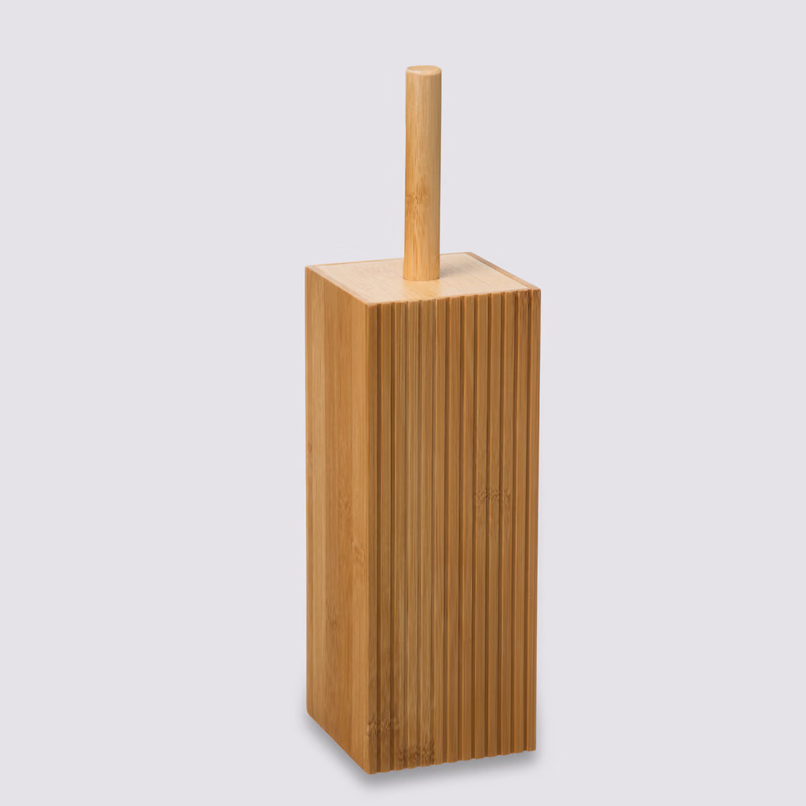 Portascopino per WC in bambù naturale - Terra