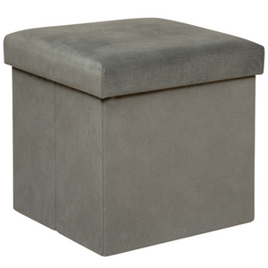 Pouf da salotto contenitore in velluto