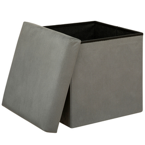 Pouf da salotto contenitore in velluto