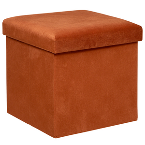 Pouf da salotto contenitore in velluto