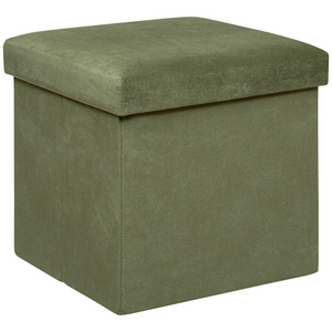 Pouf da salotto contenitore in velluto