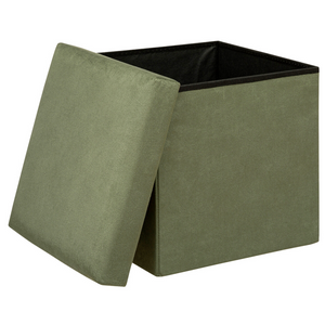 Pouf da salotto contenitore in velluto