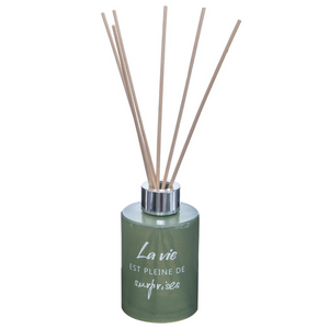 Profumatore per ambiente eucalipto con gabbia in metallo e candela in vetro - Zen