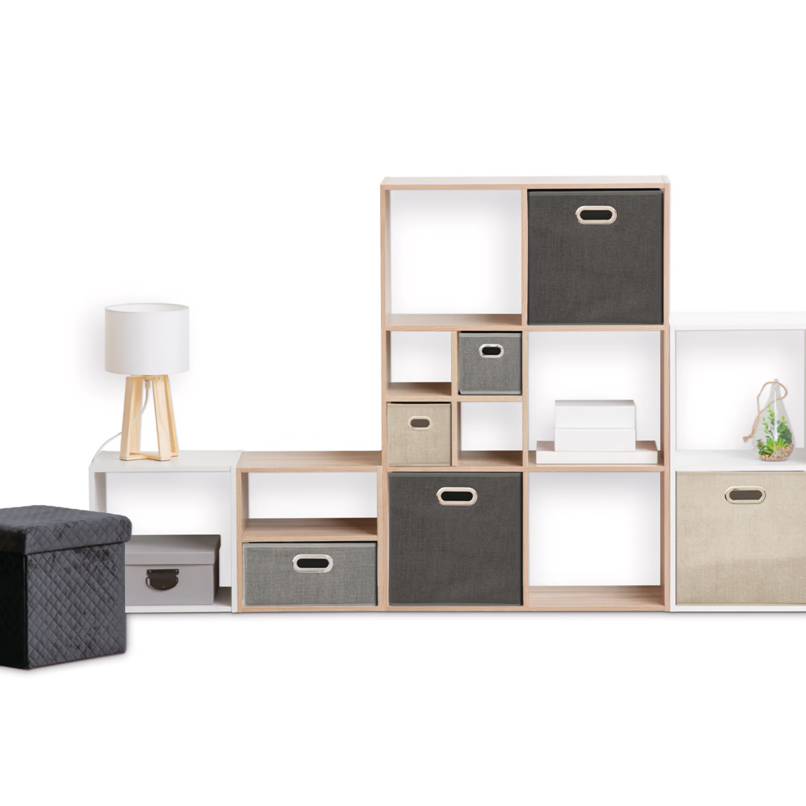 Porta oggetti organizer in tessuto 15x31 cm - Mix