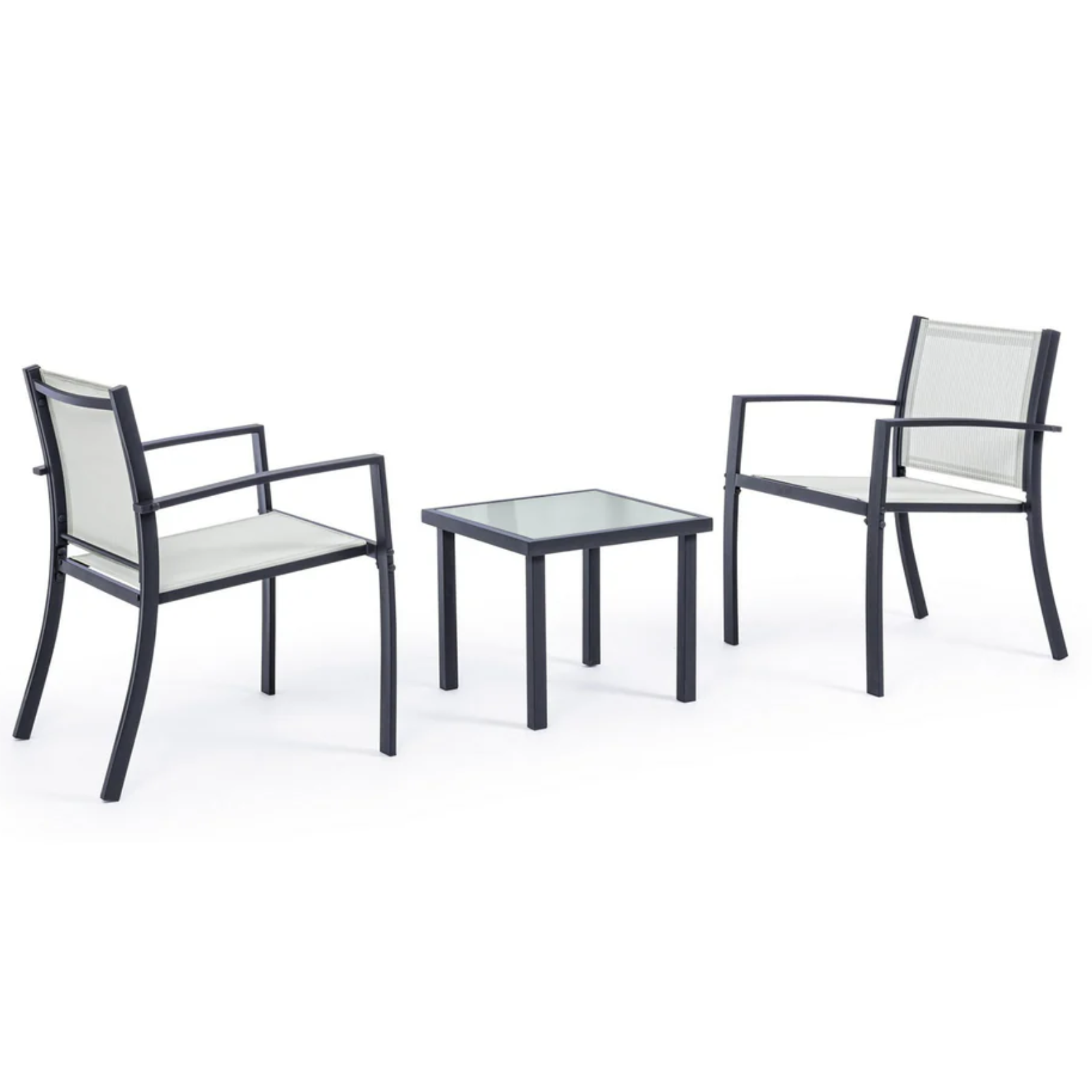 Set da giardino in acciaio e texitilene 2 posti - Havana