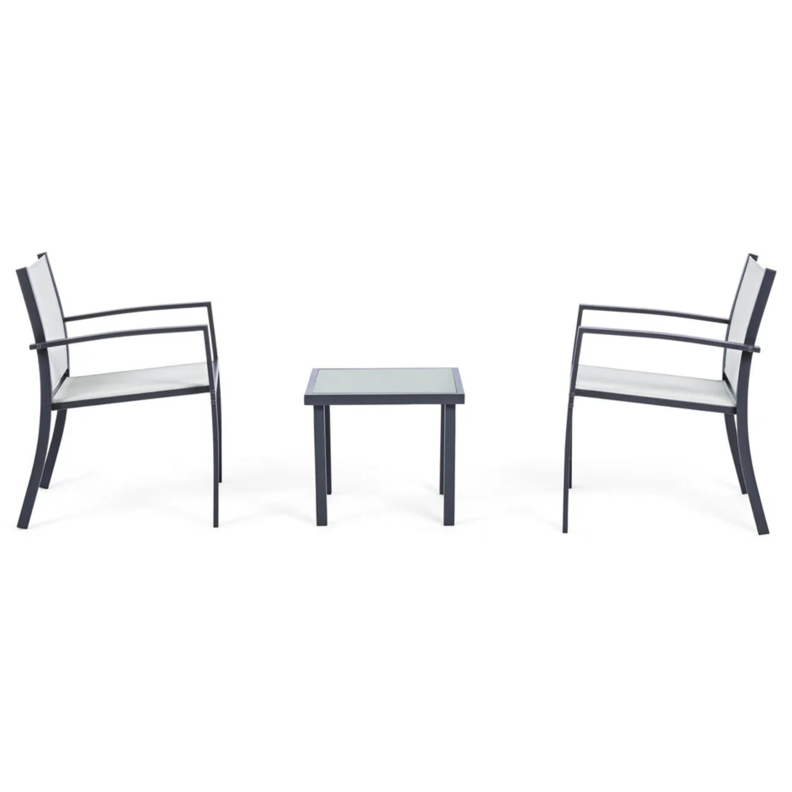 Set da giardino in acciaio e texitilene 2 posti - Havana