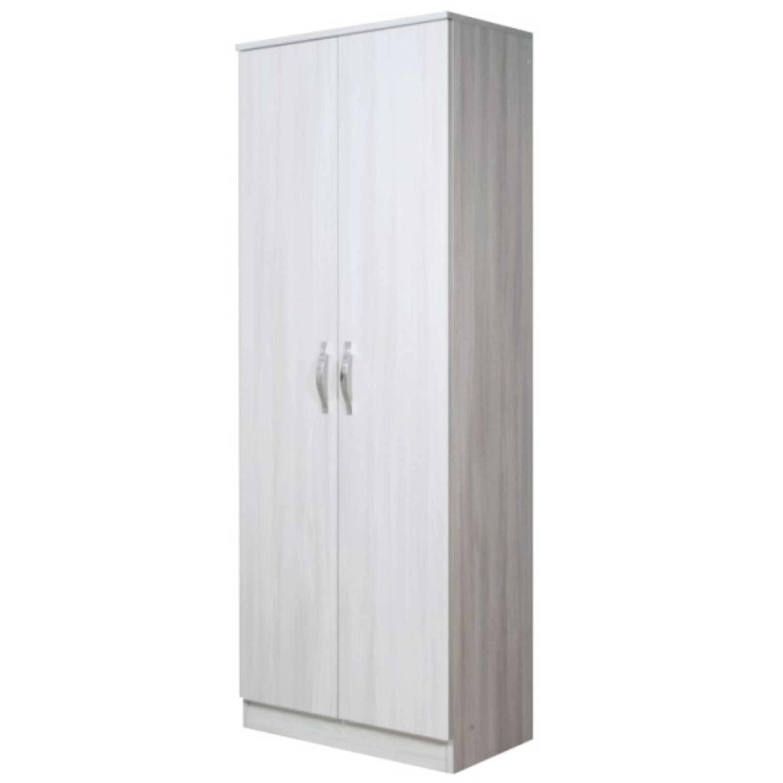 Armadio scarpiera multiuso 71x182 h in legno design moderno 2 ante e 5 ripiani interni - Havei