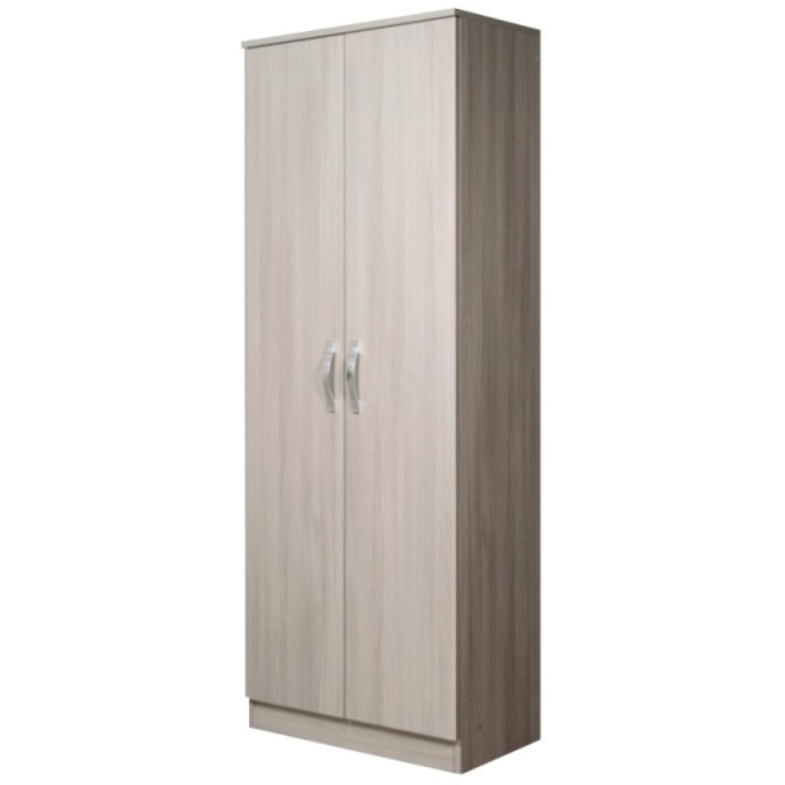 Armadio scarpiera multiuso 71x182 h in legno design moderno 2 ante e 5 ripiani interni - Havei