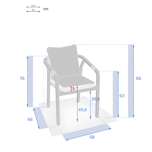 Poltrona da giardino esterno design moderno struttura in legno e cuscino in poliestere - Papaousi