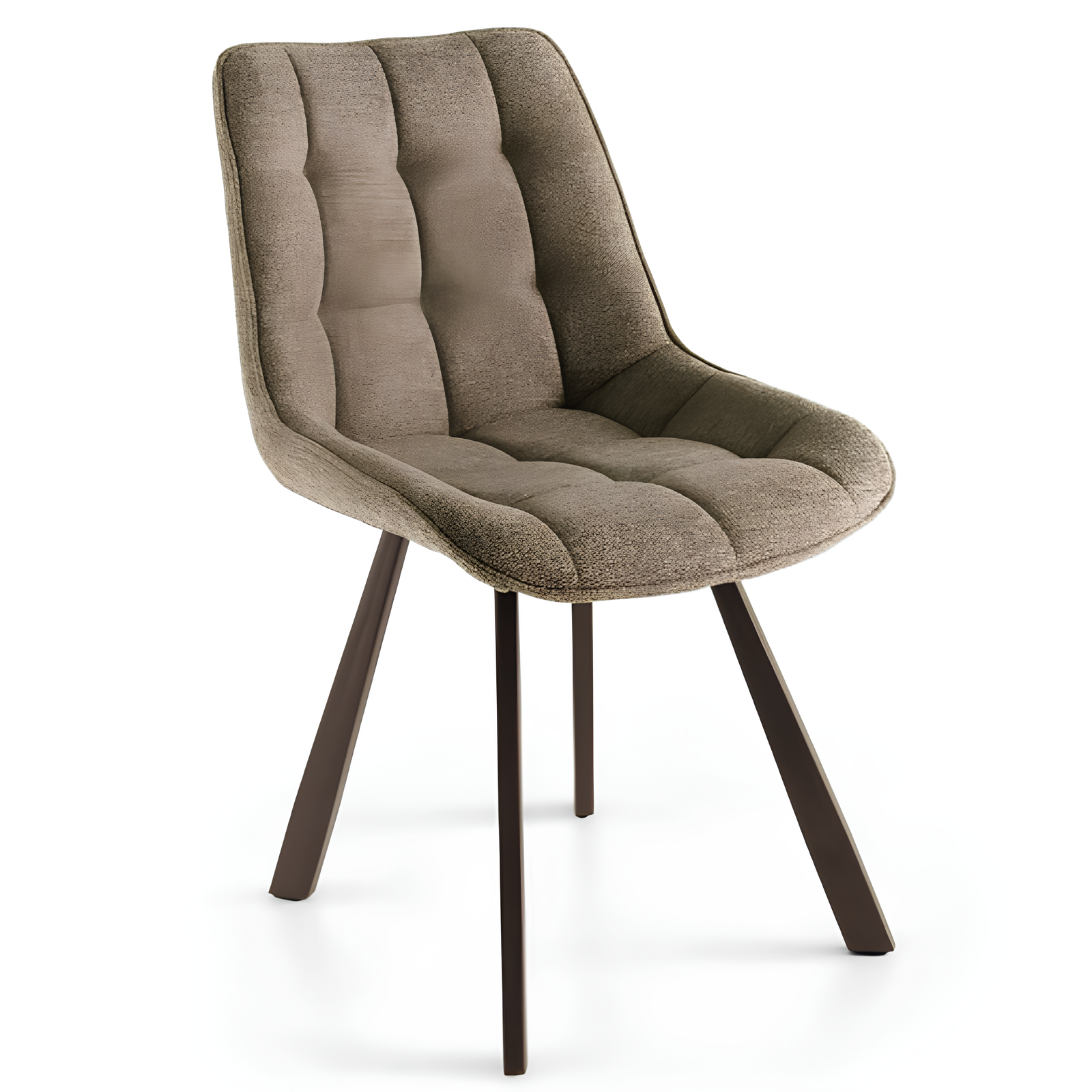 Sedia da pranzo in tessuto con struttura in metallo - Armony