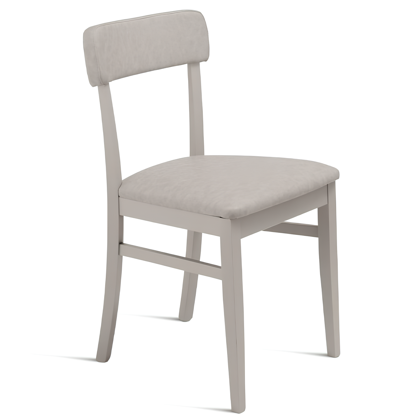 Sedia da pranzo in legno seduta imbottita in ecopelle - Nobli