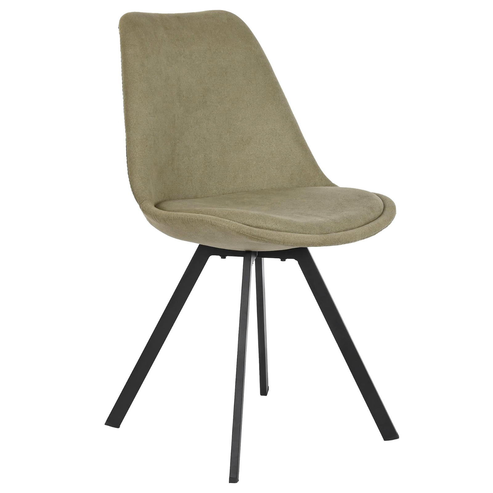 Sedia "Silla" in poliestere con gambe in metallo per interno,cucina e ristorante