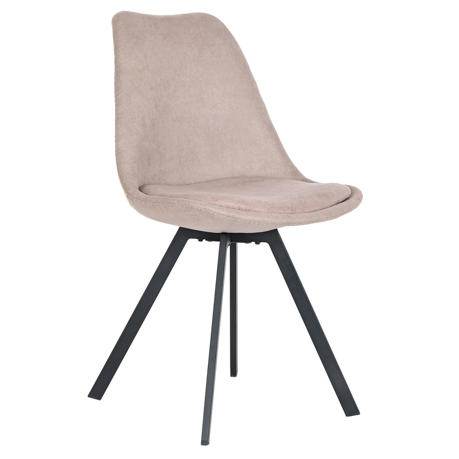 Sedia "Silla" in poliestere con gambe in metallo per interno,cucina e ristorante