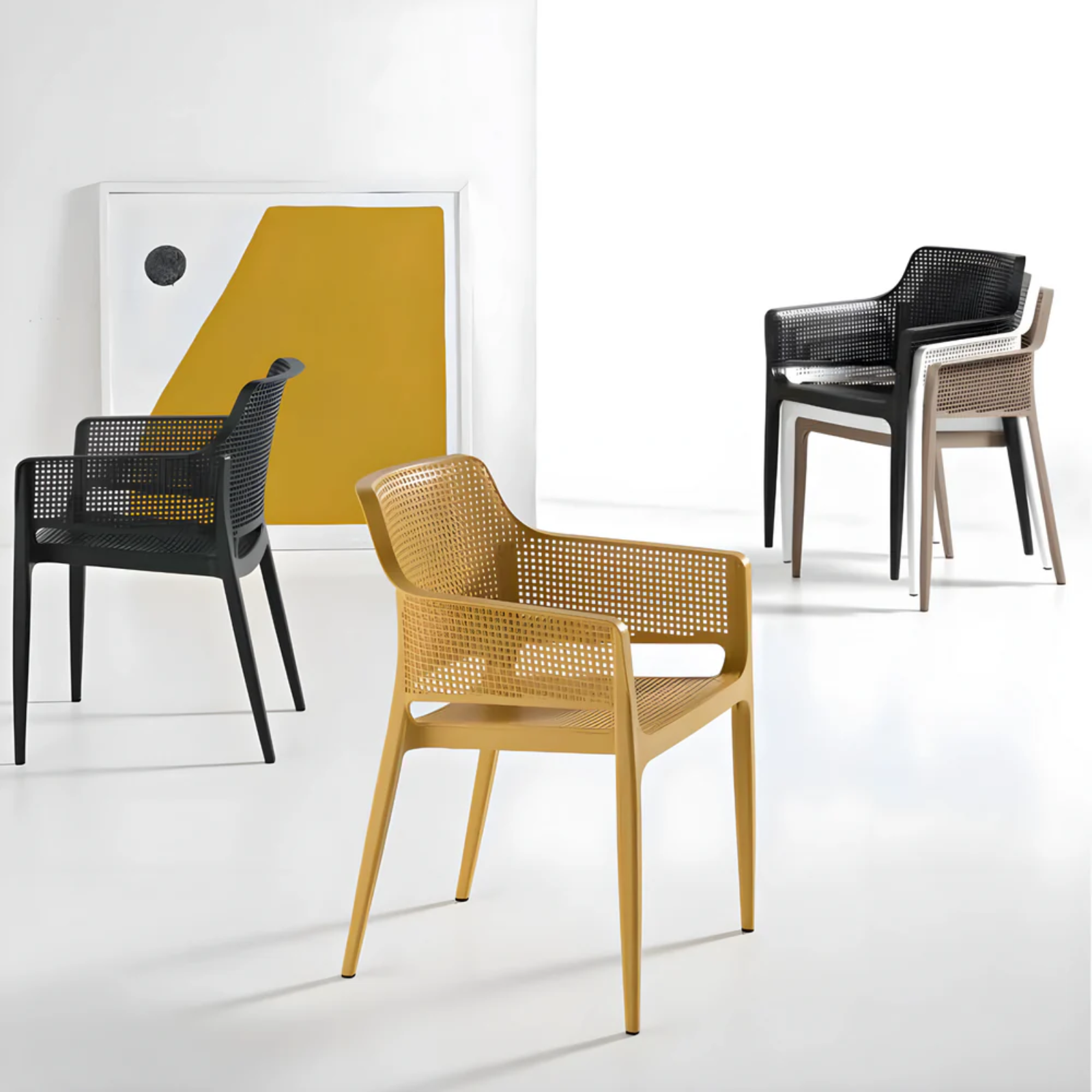 Sedia design moderno in polipropilene impilabile - Kyra