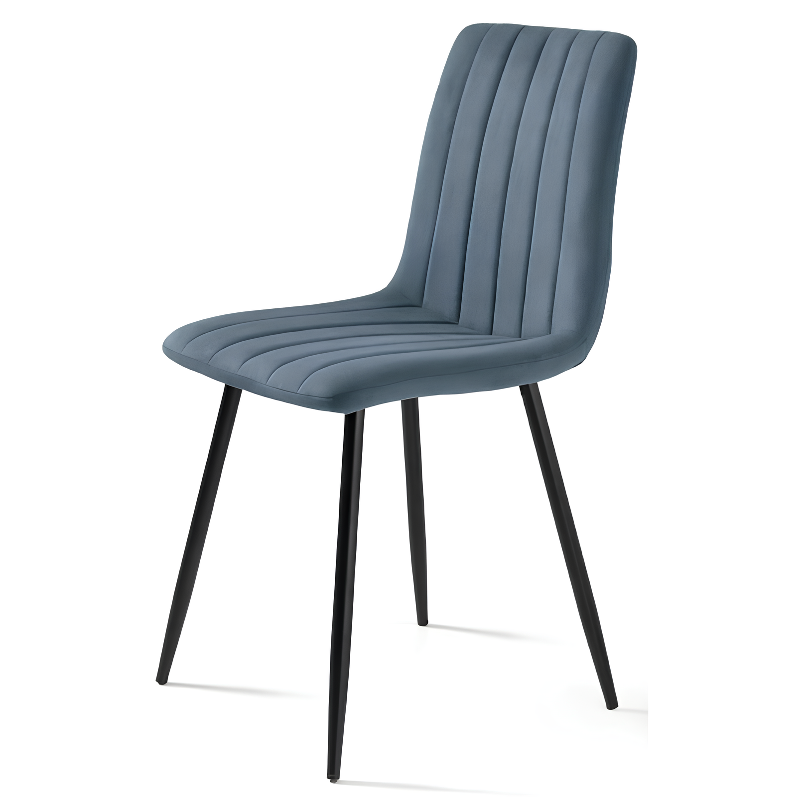 Sedia da pranzo design moderno seduta in tessuto struttura in metallo - Kole