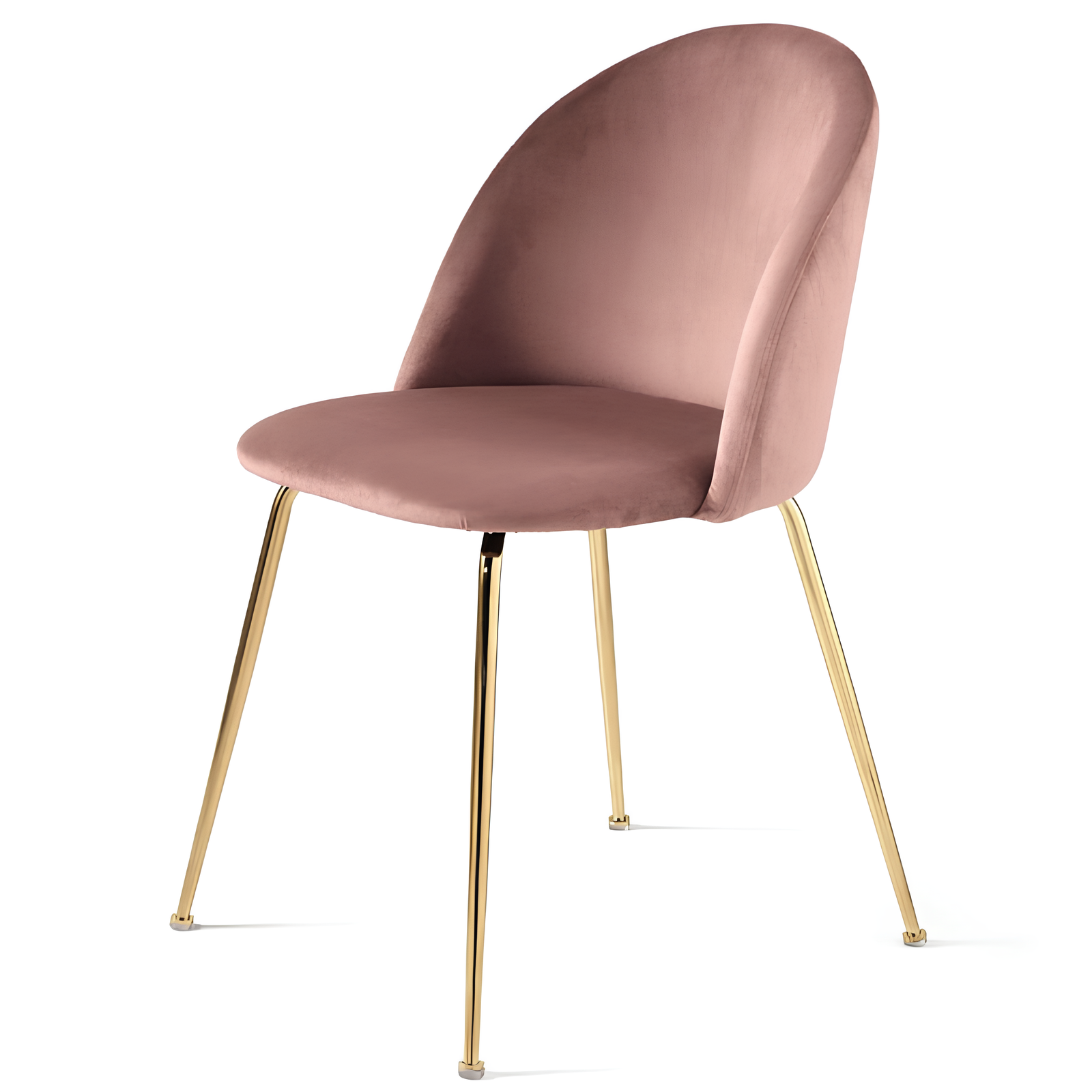 Sedia da pranzo design moderno seduta in velluto struttura in metallo - Venice