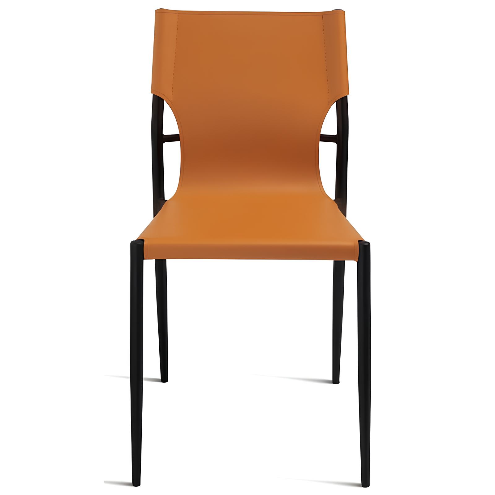 Sedia da pranzo in simil cuoio struttura in metallo - Sveva