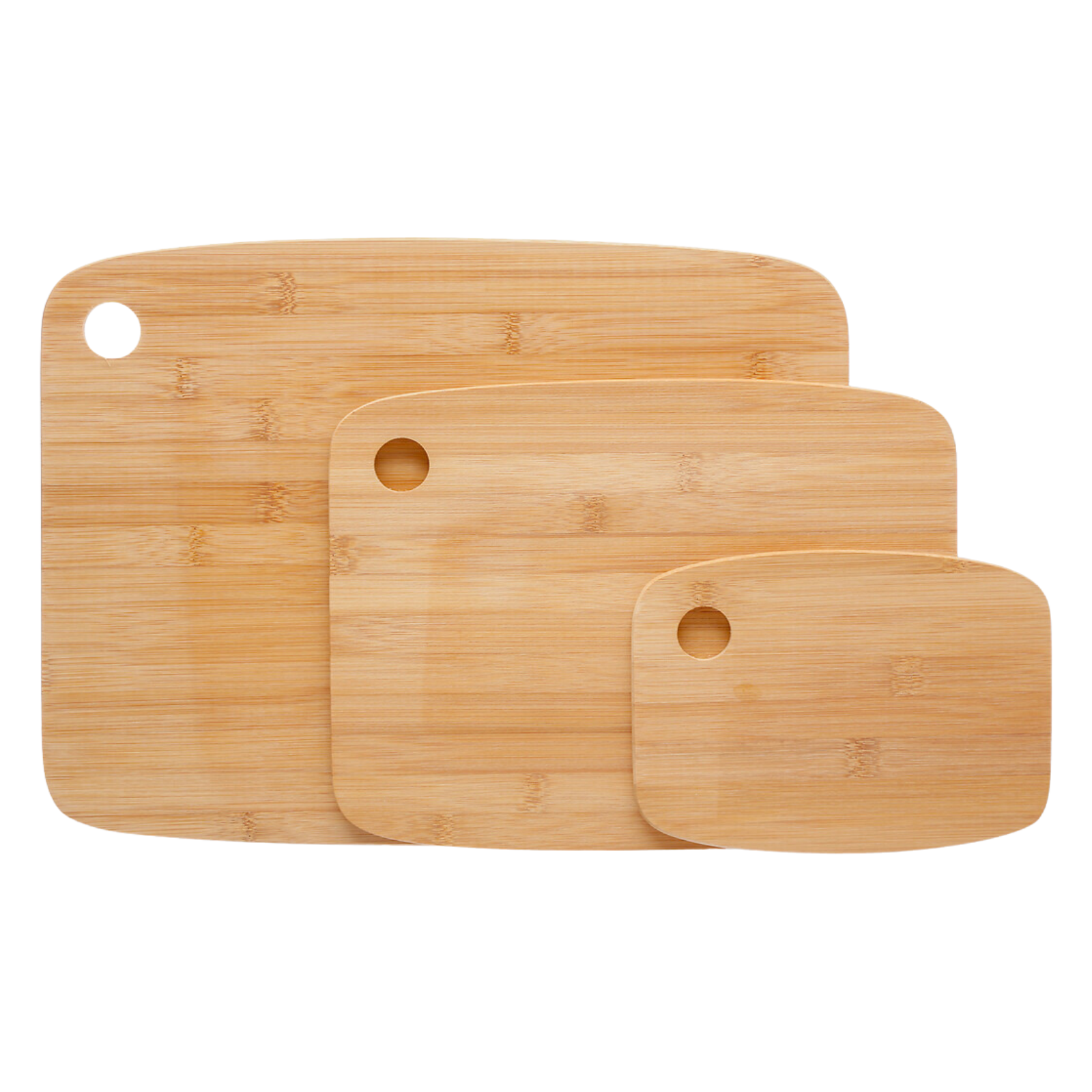 Set 3 Tagliere in legno bambù da cucina - Minlo