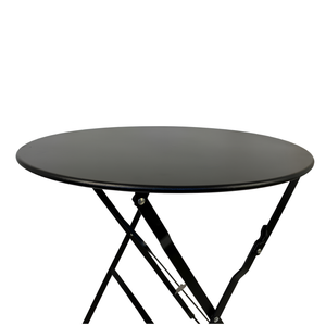 Set pranzo da giardino con 2 Sedie e Tavolo in acciaio verniciato nero - Giotti