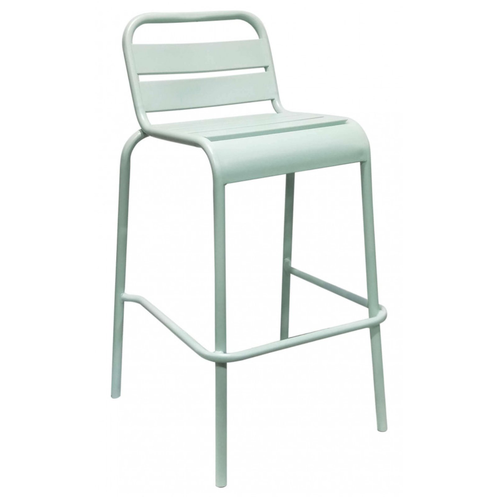 Sgabello alto in acciaio design moderno da interno o esterno - Vega