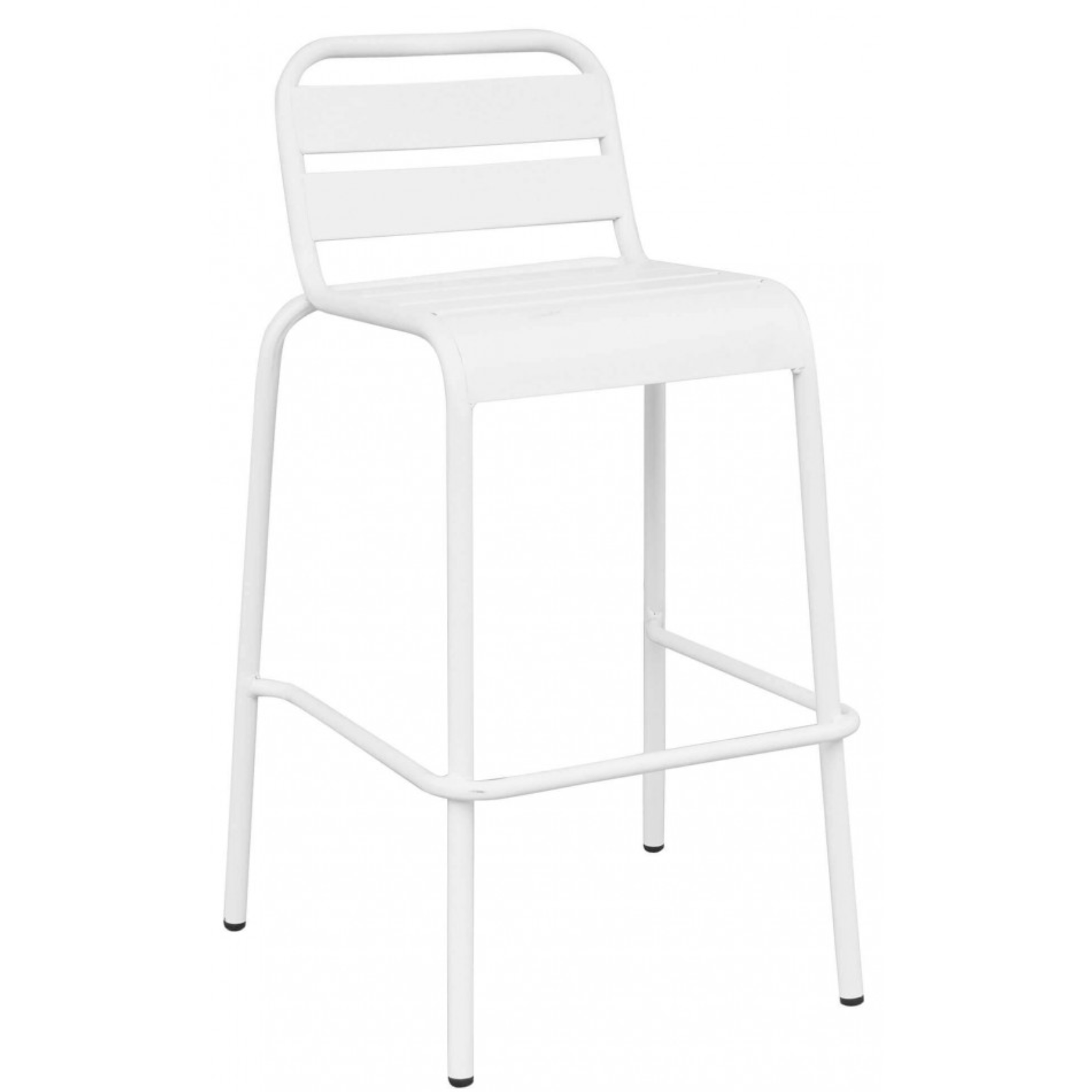Sgabello alto in acciaio design moderno da interno o esterno - Vega
