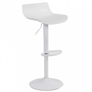 Sgabello da cucina o bar alto in polipropilene e base in metallo - Merano