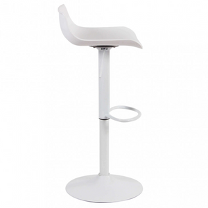 Sgabello da cucina o bar alto in polipropilene e base in metallo - Merano