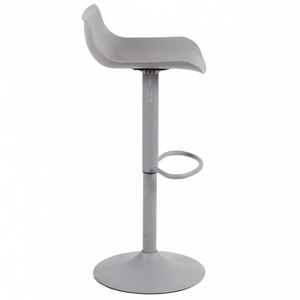 Sgabello da cucina o bar alto in polipropilene e base in metallo - Merano