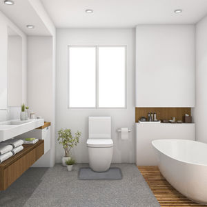 Tappeto da bagno contorno wc in poliestere