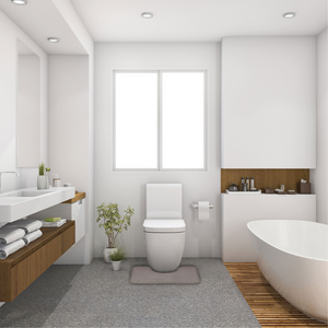 Tappeto da bagno contorno wc in poliestere