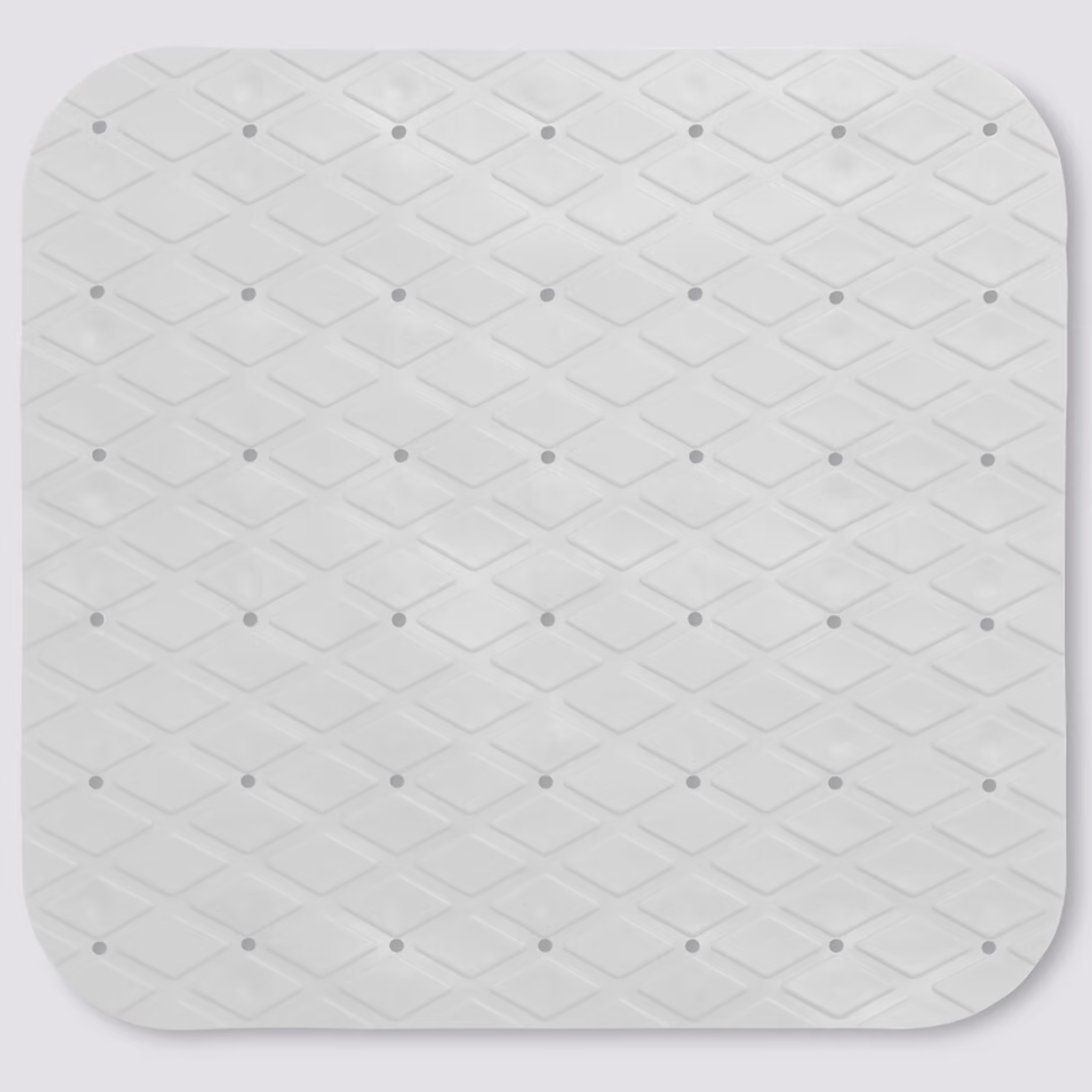 Tappeto da bagno antiscivolo bianco in pvc 50x50 - Effe