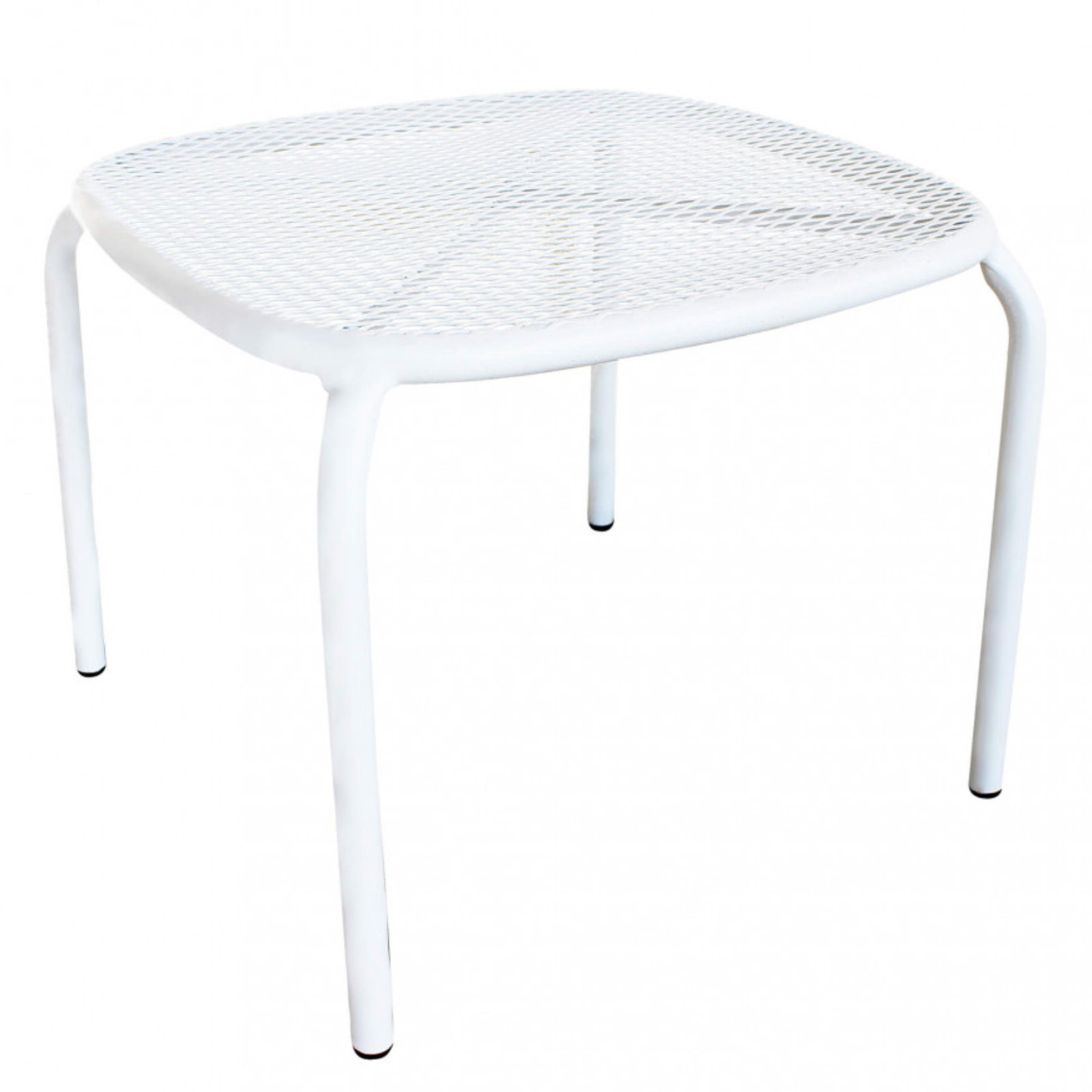 Tavolino basso da esterno in acciaio retinato 40x40 cm - Middi