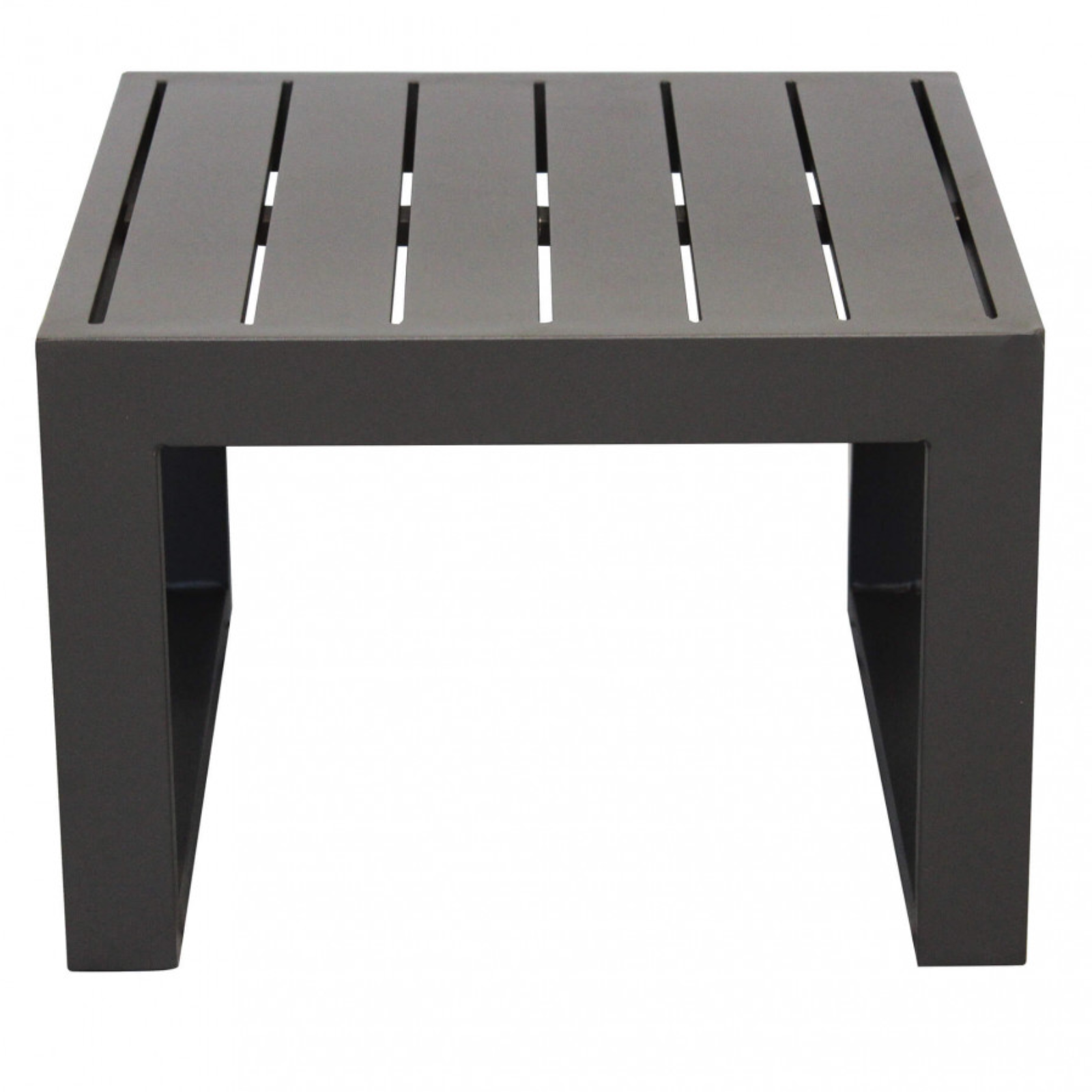 Tavolino basso da esterno quadrato in alluminio 45x45 cm - Cuba