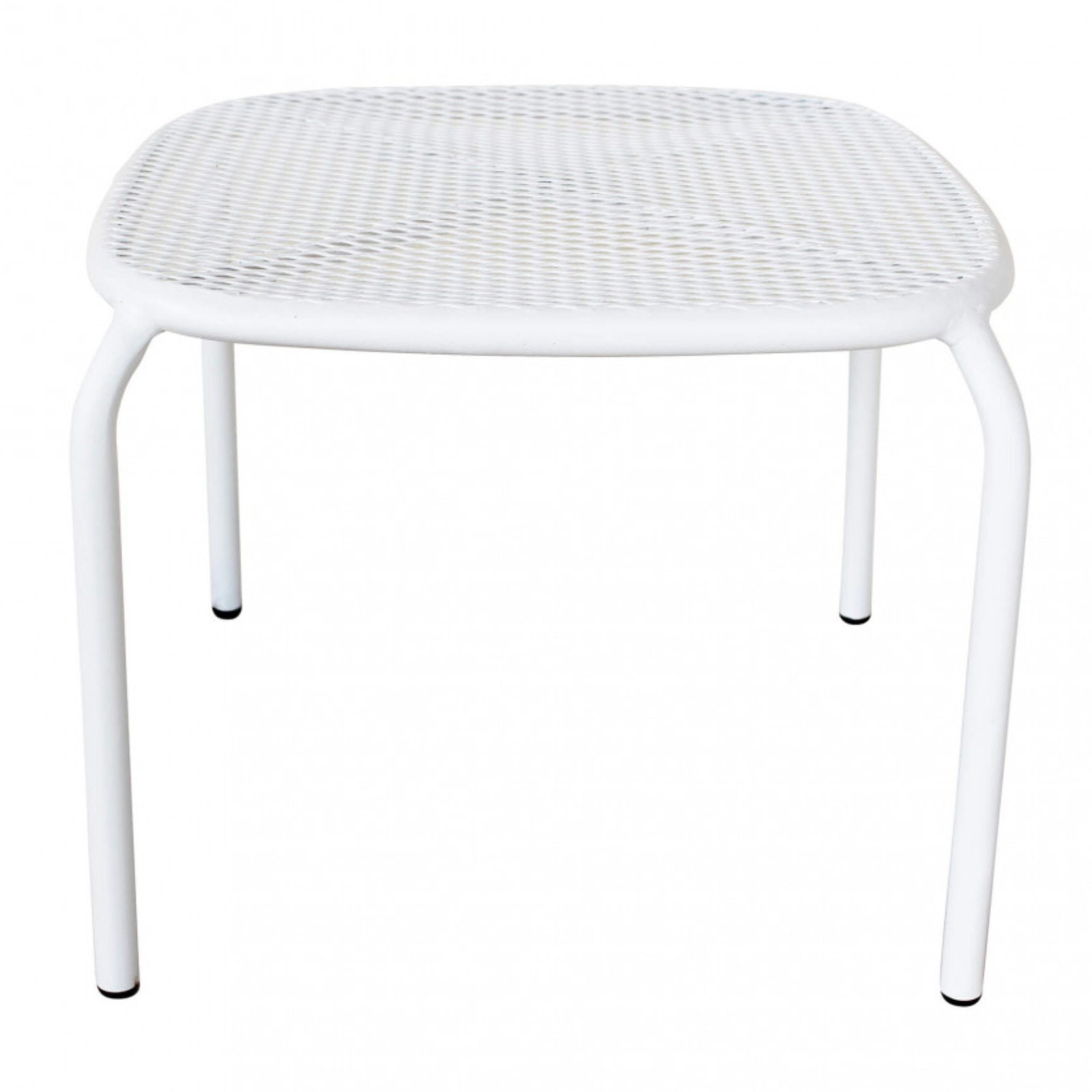 Tavolino basso da esterno in acciaio retinato 40x40 cm - Middi