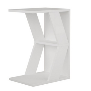 Tavolino da divano "Nazi" Design moderno a forma C in truciolare rivestito PVC