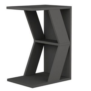 Tavolino da divano "Nazi" Design moderno a forma C in truciolare rivestito PVC