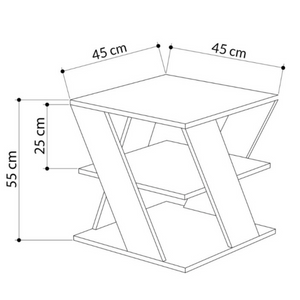 Tavolino da salotto in legno design moderno